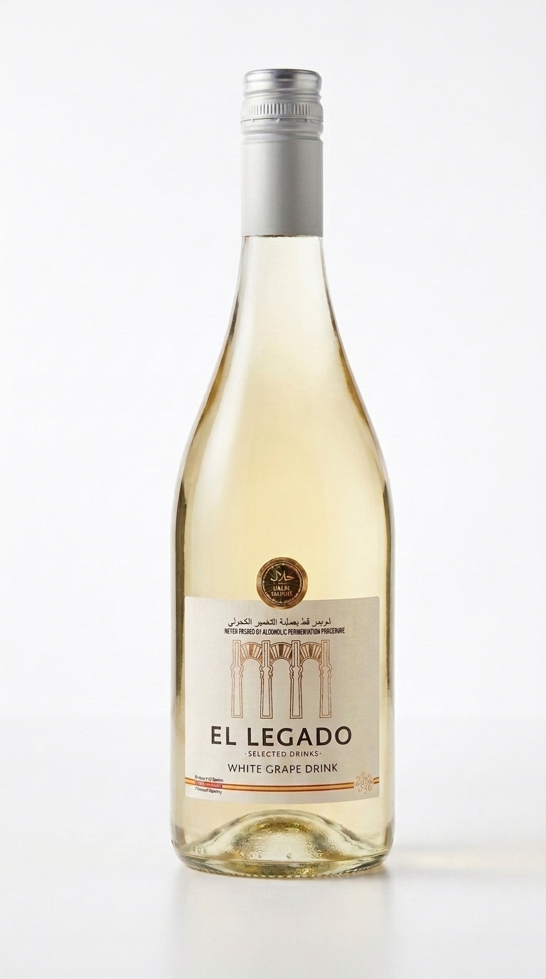 Botella original El Legado blanco tranquilo